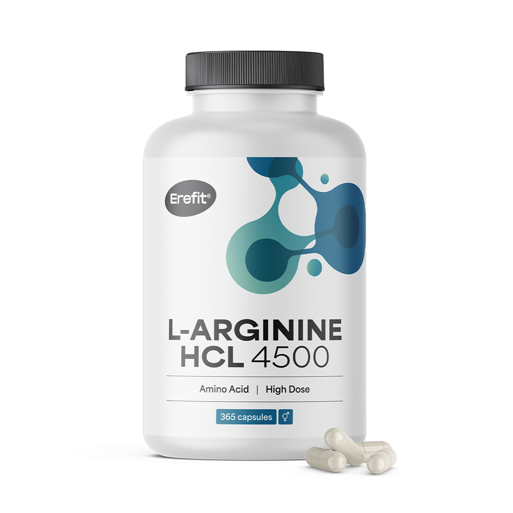 L-arginín HCL 4500 mg vo forme kapsúl.