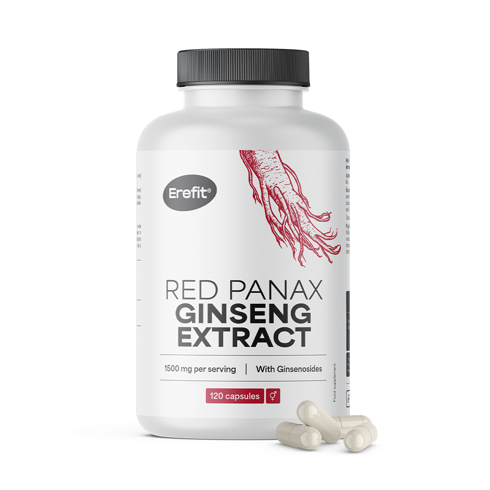 Červený Panax Ginseng.