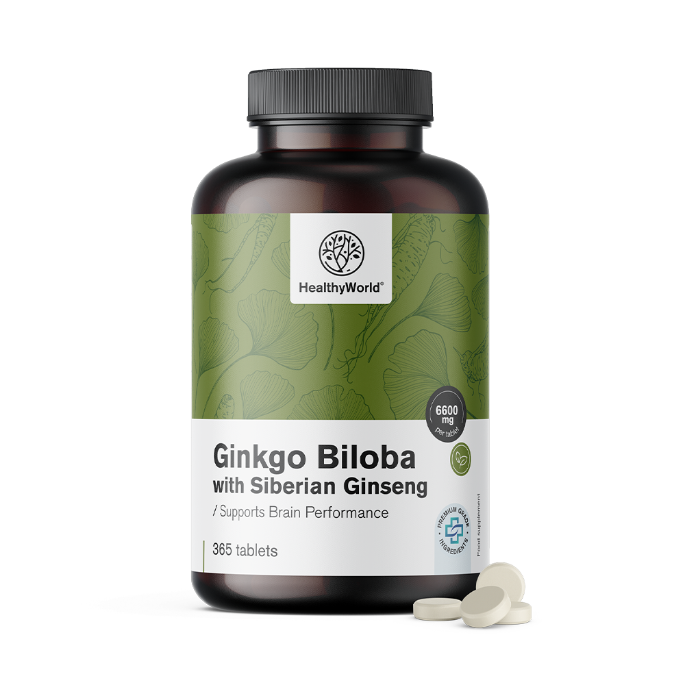 Ginko biloba so sibirským ženšenom vo forme tabliet