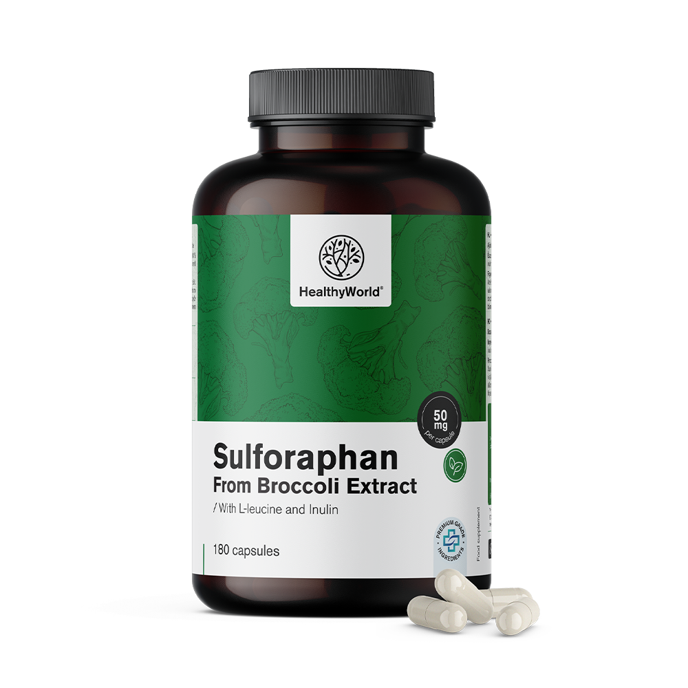 Sulforafán - z výťažku z brokolice 50 mg.