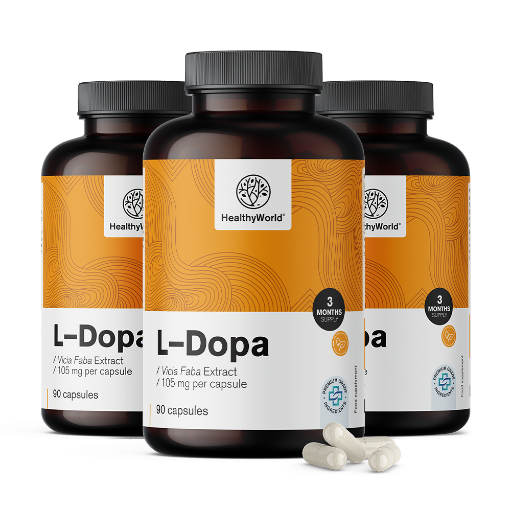 L-dopa 105 mg – z extraktu z bôbu