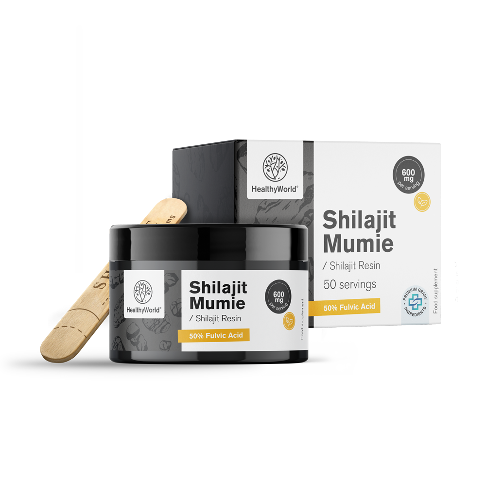 Shilajit Mumie 600 mg – živica