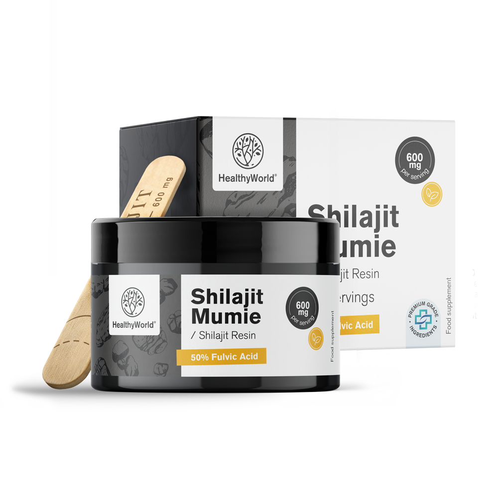 Shilajit Mumie 600 mg – živica