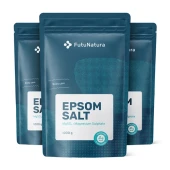 3x Epsomská soľ, spolu 3000 g