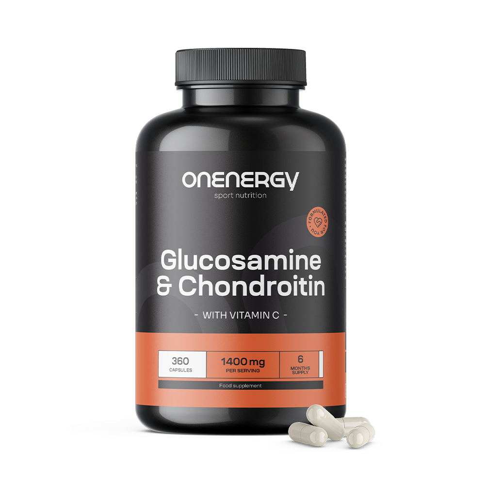 Glukozamín + chondroitín 1400 mg.