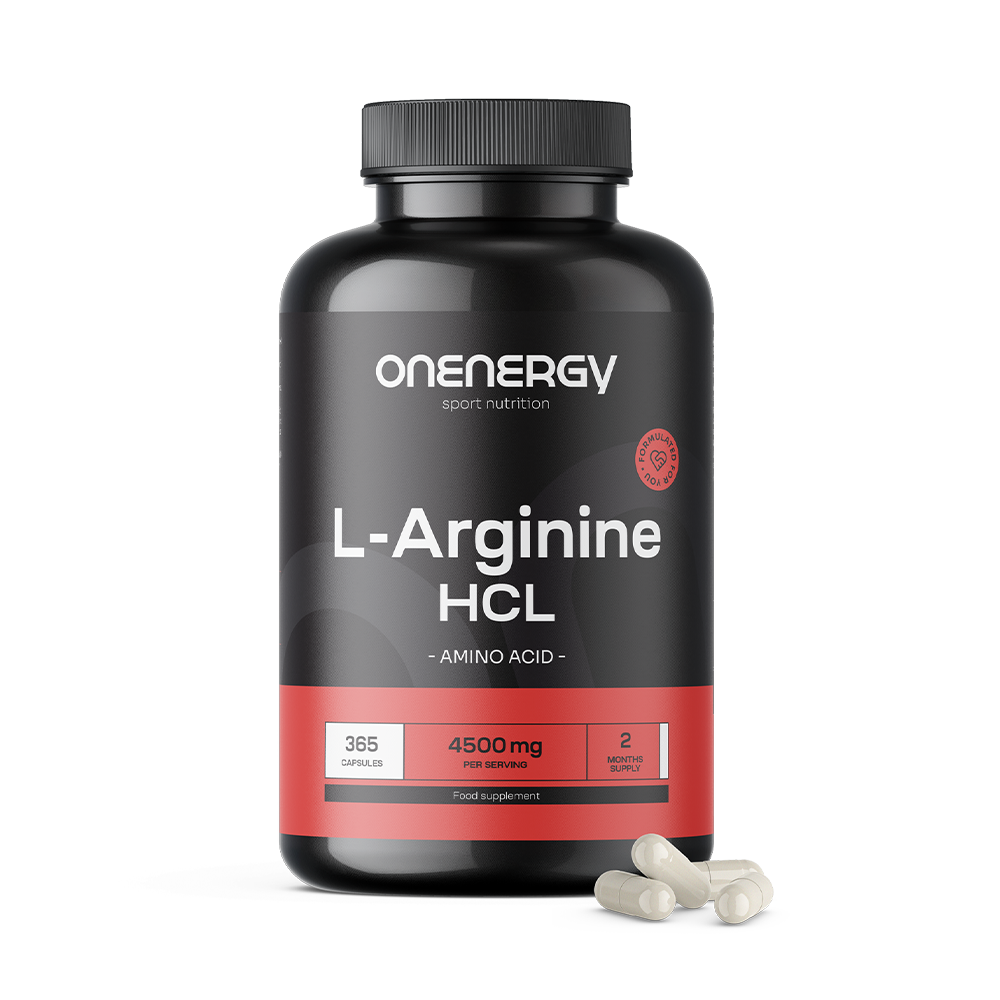 L-arginín HCL 4500 mg.