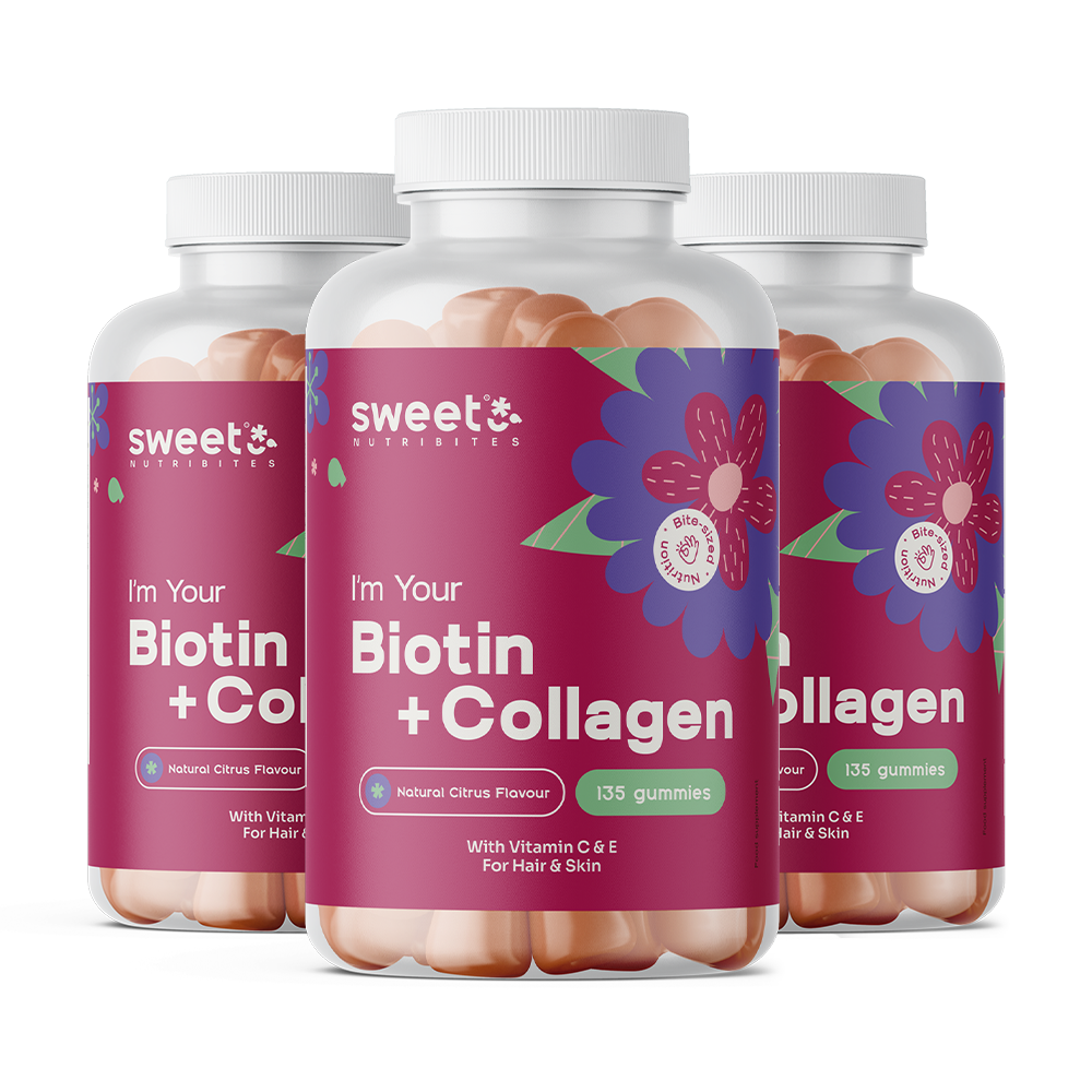 Biotin in kolagen gumi bonboni